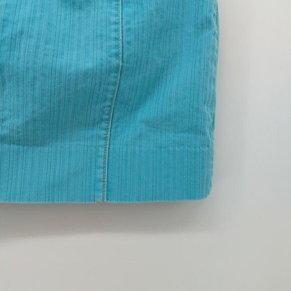 Y2K GAP Turquoise Blue Micro Short Mini Skirt Denim Size 8 - Picture 9 of 13